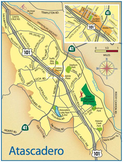 map of atascadero ca|directions to atascadero ca.